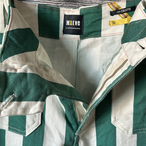 Maeve by Anthropologie The Colette Striped Wide-leg Jeans - Picture 5 of 7